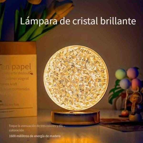 3 Mode Rechargable Crystal LED Lamp (L-004)