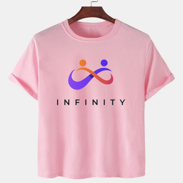 Pink Unisex Dot Knit Premium Quality Designer Printed T-Shirt