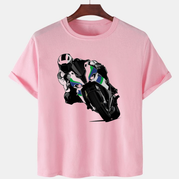 Pink Unisex Cotton Premium Quality Designer Printed T-Shirt