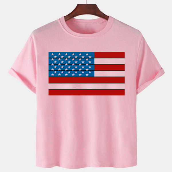 Pink Unisex Polyster Premium Quality Designer Printed T-Shirt