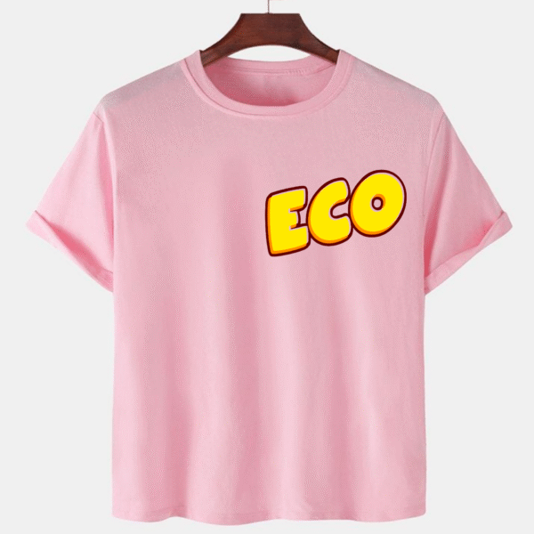 Pink Unisex Polyster Premium Quality Designer Printed T-Shirt