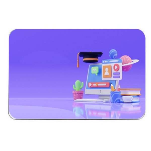 Printed Gaming Mouse Pad, Non-Slip Rubber Base For Mouse