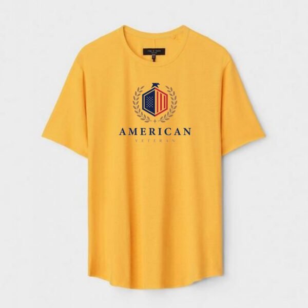 Yellow Unisex Cotton Regular Fit Printed Round Neck T-Shirt