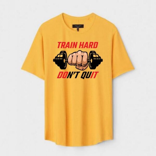 Yellow Unisex Cotton Regular Fit Printed Round Neck T-Shirt